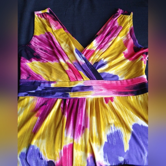 ANTONIO MELANI MISSES SIZE 2 BRIGHT MULTICOLOR DRESS SLEEVELESS MSRP $226.00. - Picture 5 of 10